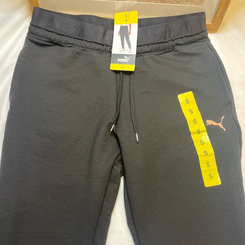 NWT Puma size small black track pants - Picture 2 of 5